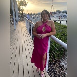 ASTR Marissa Satin Midi